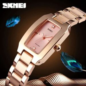 Skmei brand stainless steel ladies watch