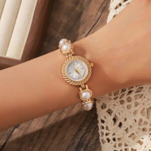Elegant design pearl made automatic watch